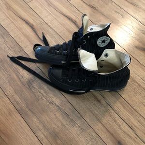 Pinstriped hightops EUC